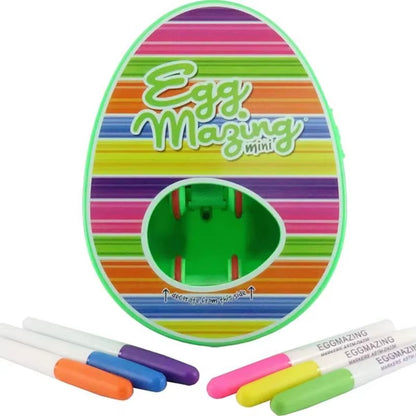 Easter Egg Decorating Kit – DIY Electric Rotating Machine with Lights, Music, and Painter Rabbit for Fun Egg Painting