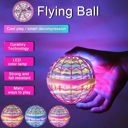 Original Product Fly Ball Hover Ball LED Light Rotating Fly Ball Toy Flying Drone Ball 2023 Indoor and Outdoor Children'S Gift