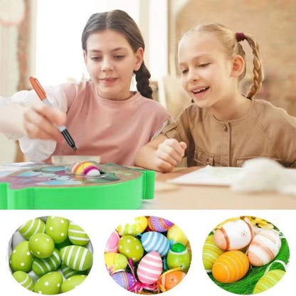 Easter Egg Decorating Kit – DIY Electric Rotating Machine with Lights, Music, and Painter Rabbit for Fun Egg Painting