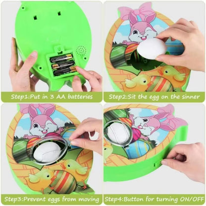 Easter Egg Decorating Kit – DIY Electric Rotating Machine with Lights, Music, and Painter Rabbit for Fun Egg Painting