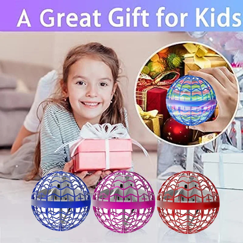 Original Product Fly Ball Hover Ball LED Light Rotating Fly Ball Toy Flying Drone Ball 2023 Indoor and Outdoor Children'S Gift