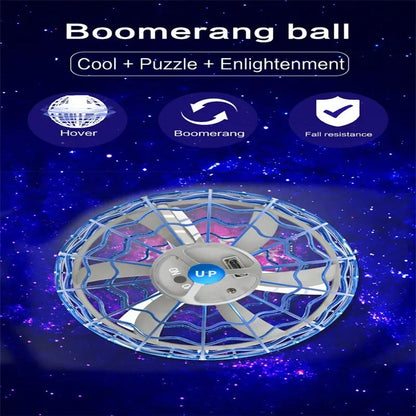 Original Product Fly Ball Hover Ball LED Light Rotating Fly Ball Toy Flying Drone Ball 2023 Indoor and Outdoor Children'S Gift